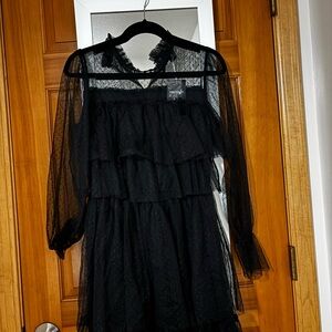 Forever 21 Black Lace Mini Dress